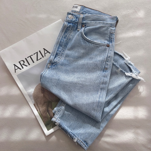 AGOLDE Riley High-waisted Cropped Jeans - Picture 5 of 11